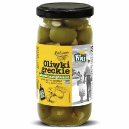 Oliwki Greckie Nadziewane Migdałami 350 g (200 g) - Kier