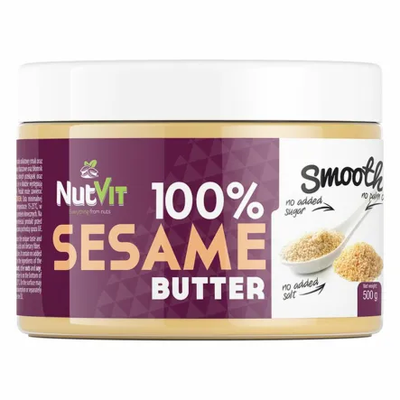 100% Masło Sezamem Gładkie Smooth 500 g NutVit