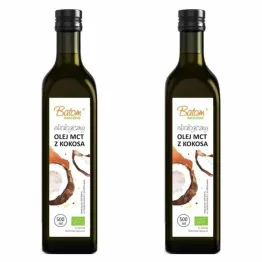 2 x Olej MCT z Kokosa Bio 500 ml - Batom