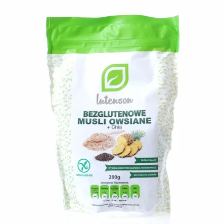 Musli Bezglutenowe z Nasionami Chia 200 g - Intenson