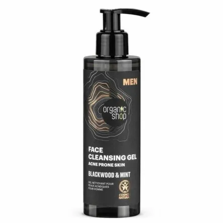 Żel do Twarzy Oczyszczający Do Cery Trądzikowej Dla Mężczyzn 200 ml - Organic Shop (data: 08.02.2026)