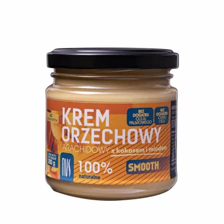Krem Arachidowy z Miodem i Kokosem 200 g - Novitum