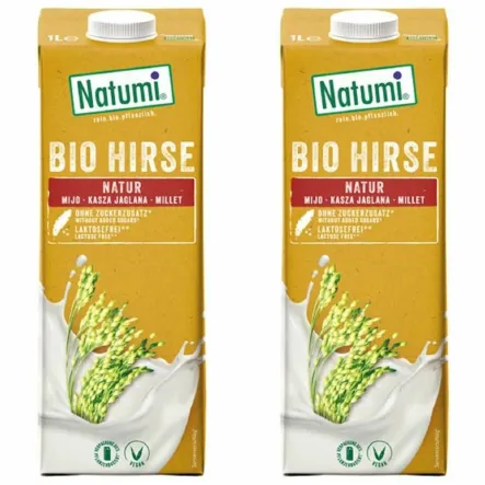 2 x Napój Jaglany Bezglutenowy Bio 1 L Natumi UHT
