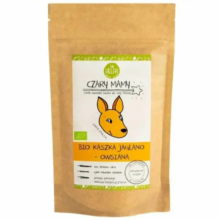 Kaszka Jaglano - Owsiana Bez Dodatku Cukru Bio 200 g - Helpa Czary Mary - Przecena Krótka Data Minimalnej Trwałości