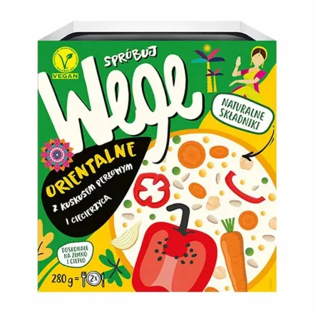 SpróbujWEGE Orientalne: Kuskus Perłowy i Ciecierzyca 280 g - Joyfood