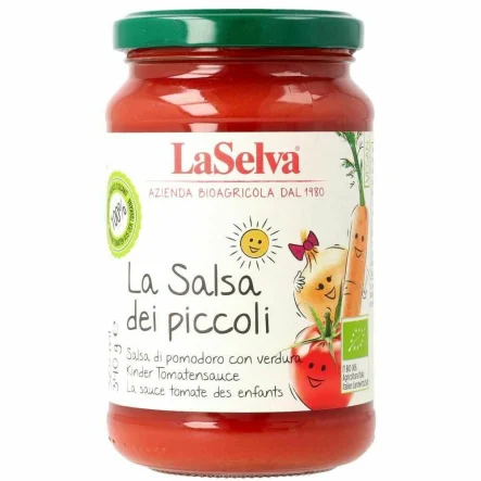 Sos Pomidorowy z Warzywami Dla Dzieci Bio 340 g - LaSelva