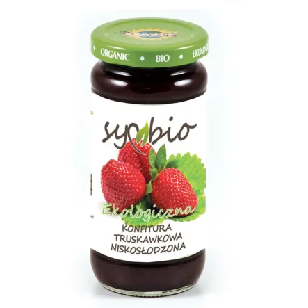 Konfitura Truskawkowa bez cukru eko 230g - Symbio