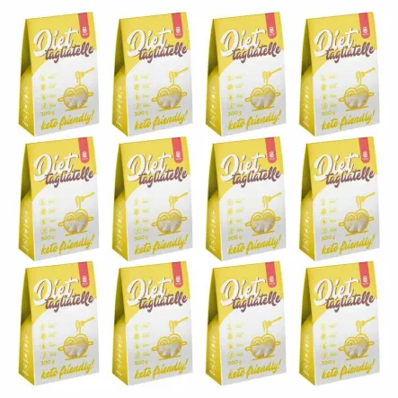 12 x Makaron Konjac Diet Tagliatelle 400 g (300 g) - Cheat Meal