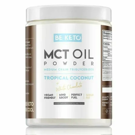 Olej MCT Proszek Kokos and  Biała Czekolada 300 g - Bekteo