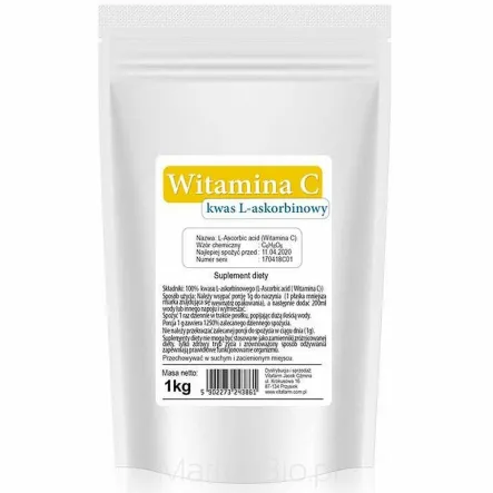 Kwas L-askorbinowy 1 kg Witamina C - Vitafarm ( Ascorbic Acid )