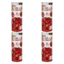 4 x Duża Chrupiąca Truskawka (Liofilizowane Truskawki) 100 g - Mixit