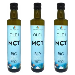 3 x Olej MCT z Kokosa BIO 500 ml - Pięć Przemian