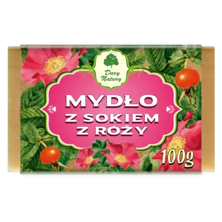 Mydło z Sokiem z Róży 100 g - Dary Natury