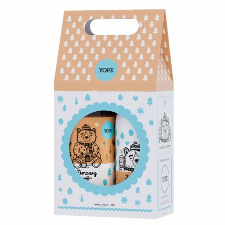 ZESTAW ZIMOWY MUFFIN Mydło 500 ml +Balsam 300 ml - YOPE - Przecena Krótka Data Minimalnej Trwałości