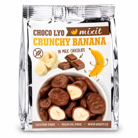 Chrupiące Banany w Czekoladzie Mlecznej do Kieszeni 70 g - Mixit