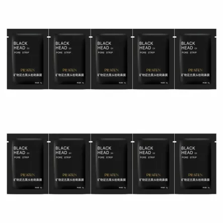 10 x Maska kolagenowa do Twarzy Peel-Off z Aktywnym Węglem z Bambusa 6 ml - Pilaten (25.06.2024)