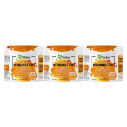 3 x Witamina C CBC Proszek Smak Pomarańczowy 250 g - Ekamedica