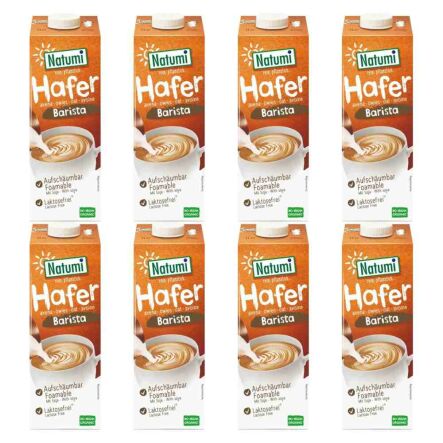 8 x Napój Owsiany z Soją Barista Bio 1 L  UHT - Natumi