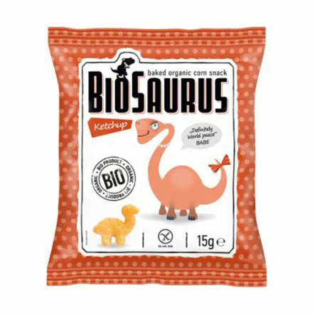 Chrupki Kukurydziane Dinozaury o Smaku Ketchupowym 15 g McLoyd