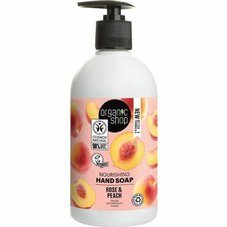 Mydło Do Rąk Odżywcze Róża i Brzoskwinia 500 ml - Organic Shop