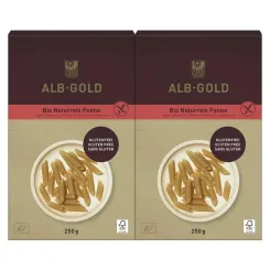 2 x Makaron Ryżowy Razowy Penne Bezglutenowy Bio 250 g - Alb Gold
