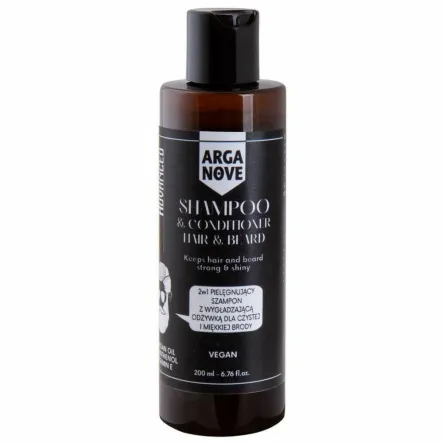 Szampon i Odżywka 2 w 1 do Brody i Włosów 200 ml - Arganove