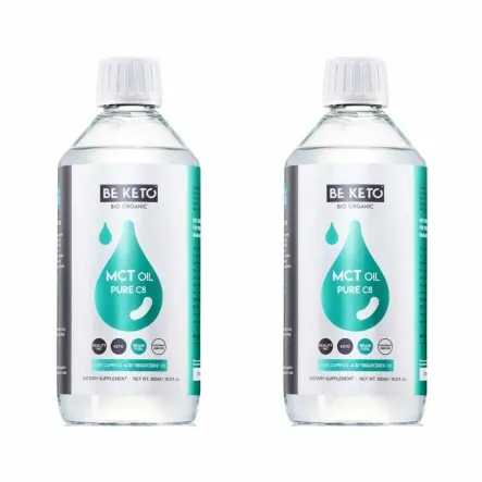 2 x Olej MCT 100% Pure C8 500 ml - Beketo