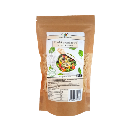 Płatki Drożdżowe Nieaktywne Bezglutenowe 150 g - Pięć Przemian