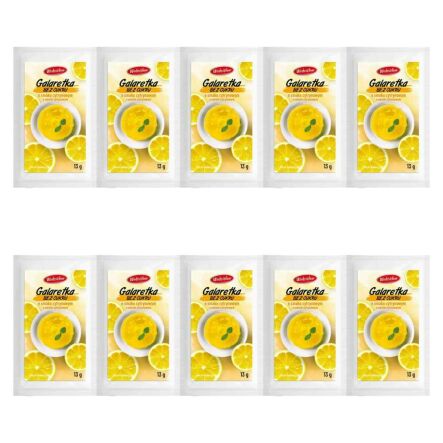 10 x Galaretka o Smaku Cytrynowym Bez Dodatku Cukru Keto 13 g - Wodzisław