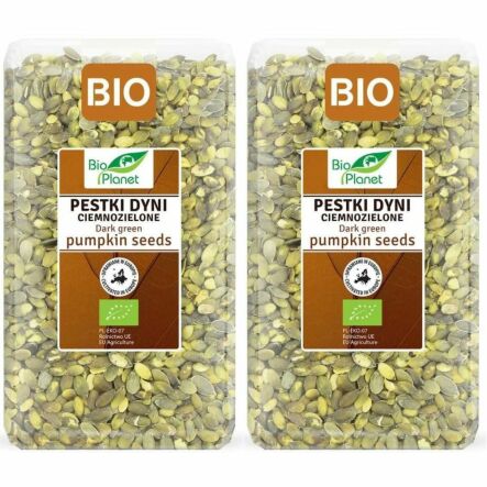 2 x Polskie Pestki Dyni Ciemnozielone Bio 1 kg - Bio Planet