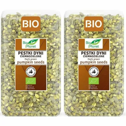 2 x Polskie Pestki Dyni Ciemnozielone Bio 1 kg - Bio Planet