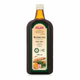 Kurkuma z Cytryną Sok Tłoczony 500 ml - Polska Róża