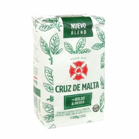 Yerba Mate Cruz De Malta Boldo y Menta 500 g