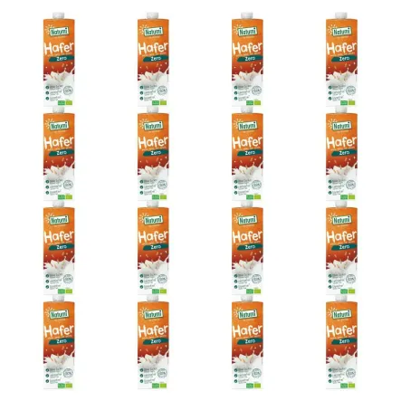 16 x Napój Owsiany Bez Cukru Bezglutenowy Bio 1 L - Natumi