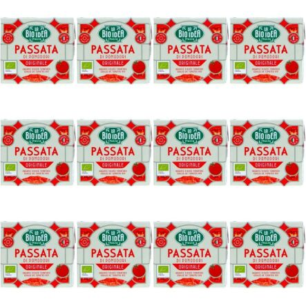 12 x Przecier Pomidorowy Passata w Kartonie Bio 500 g - La Bio Idea