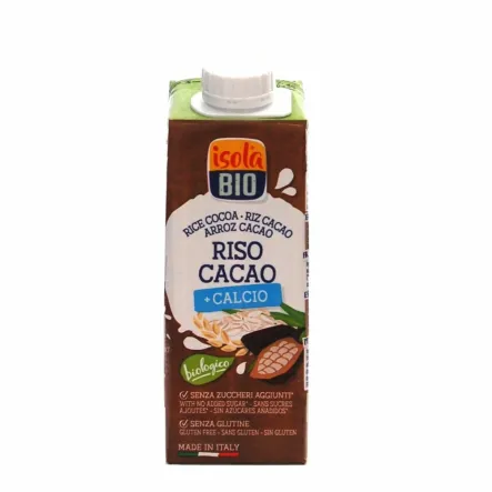 Napój Ryżowy Kakaowy z Wapniem Bezglutenowy BIO 250 ml Isola