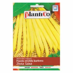 Fasola Zwykła Karłowa Szparagowa - Złota Saxa Nasiona 48 g - PlantiCo