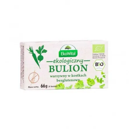 Bulion warzywny w kostkach BIO 66g Ekowital