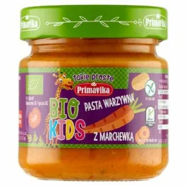 BIO Kids Pasta Warzywna z Marchewką Bezglutenowa BIO 160 g - Primavika