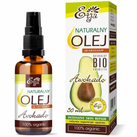 Olej Awokado Kosmetyczny Zimnotłoczony Bio 50 ml - Etja