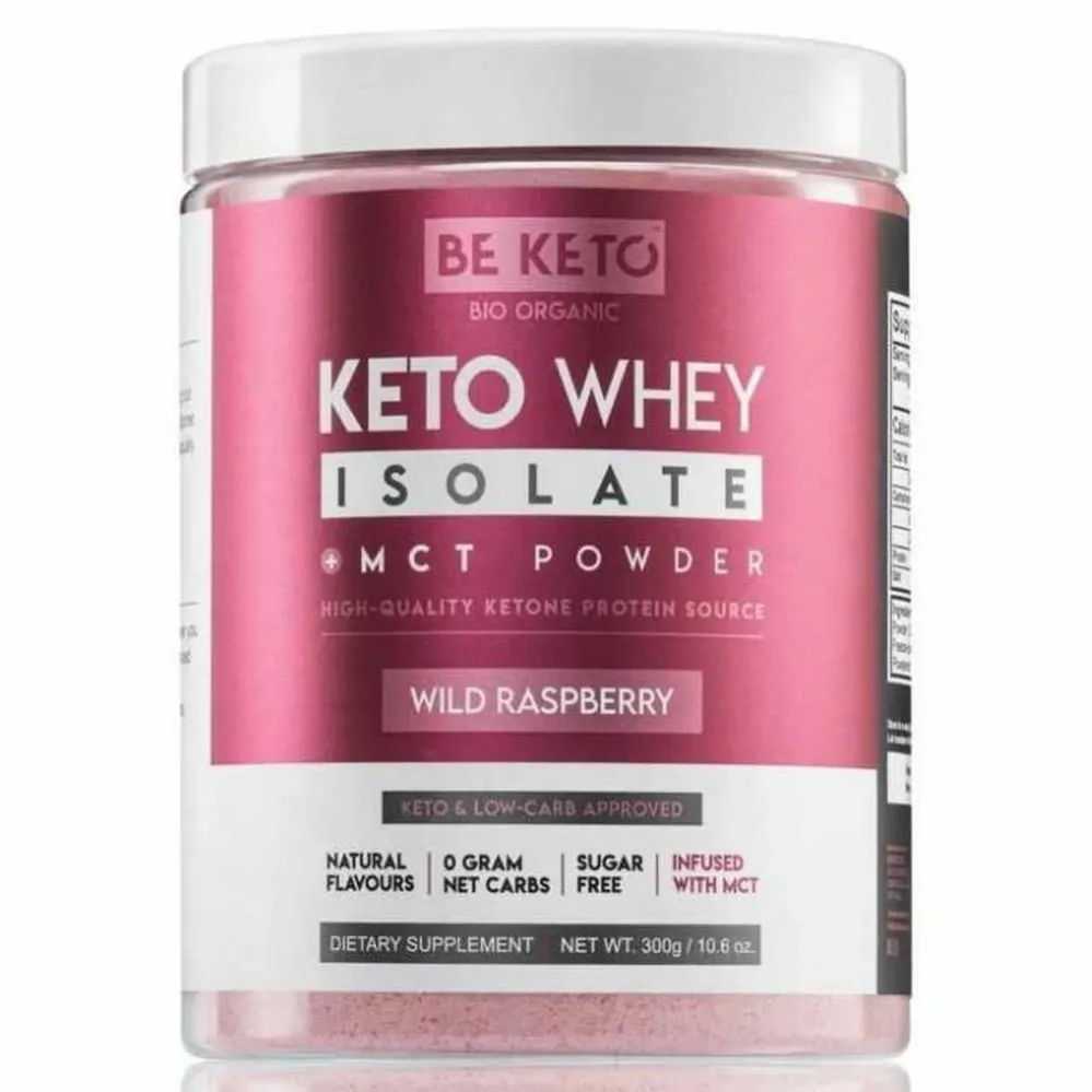 Keto Izolat Białka MCT Dzika Malina 300 g - Beketo