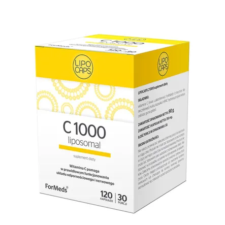 Lipocaps C 1000  (120 kapsułek) 90 g - Formeds - Wyprzedaż
