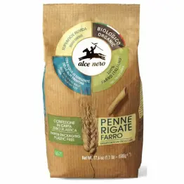 Makaron Penne z Płaskurki Bio 500 g - Alce Nero