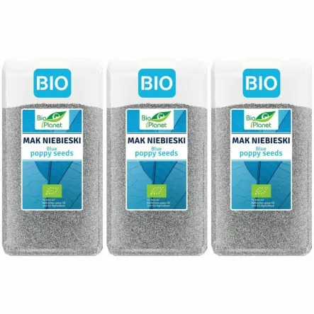3 x Mak Niebieski Bio 400 g - Bio Planet