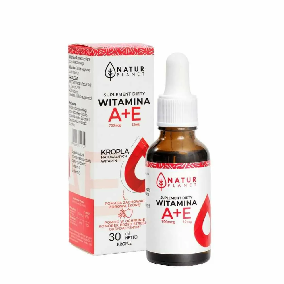 Witamina A+E Krople 30 ml - Natur Planet