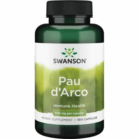 Pau d'Arco 500 mg 100 Kapsułek - Swanson - Wyprzedaż