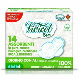 Podpaski Ultra Cienkie Ze Skrzydełkami Na Dzień Eko (14 Sztuk) - Vivicot