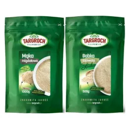 Zestaw do bułek KETO: Babka Jajowata Łuska 500 g + Mąka Migdałowa 1 kg Targroch 