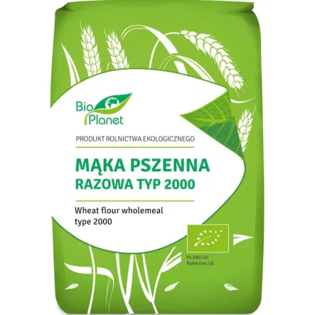 Mąka Pszenna Razowa Typ 2000 Bio 1 kg - Bio Planet