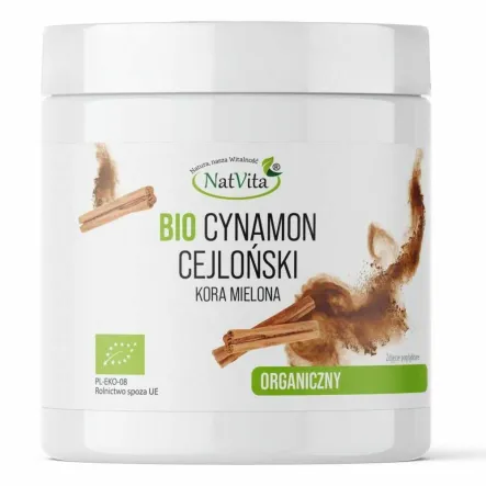 Cynamon Cejloński Mielony BIO 100 g - Natvita